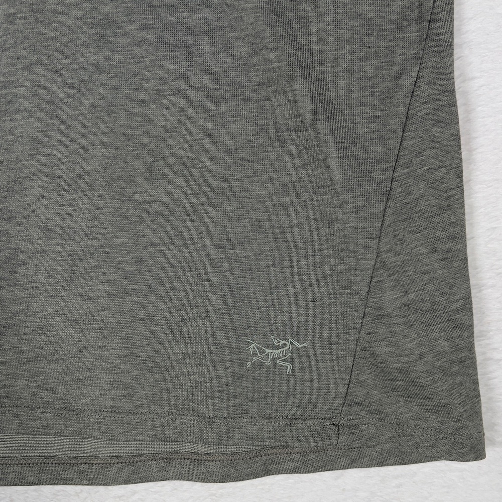 Arc'teryx Lumin Mock Neck Top Women’s XS Long Sleeve Shirt Heather Gray Gorpcore - Picture 4 of 13